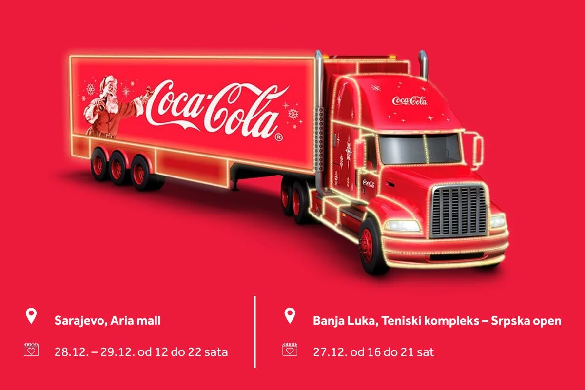 Legendarni Coca-Cola kamion radosti stiže u Sarajevo i Banjaluku
