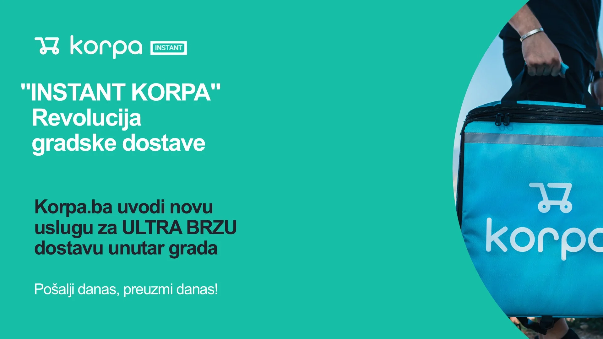 Korpa.ba predstavila novu platformu za brzu gradsku dostavu – Instant Korpa