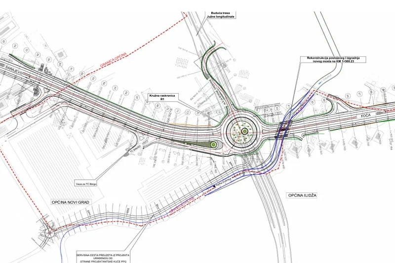 Raspisan tender za gradnju kružnog toka kod Aerodroma Sarajevo i dijela ceste do Stupske petlje