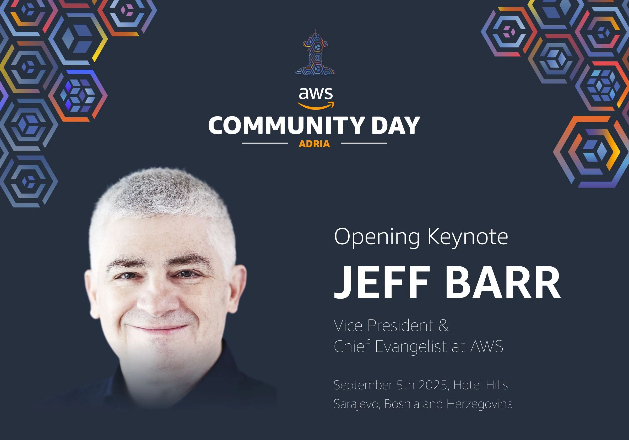 Potpredsjednik Amazon Web Services Jeff Barr otvara AWS Community Day Adria