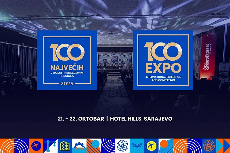 Osiguraj mjesto na 100 EXPO (Sarajevo, 21–22.10) i uđi u mrežu 300+ kompanija