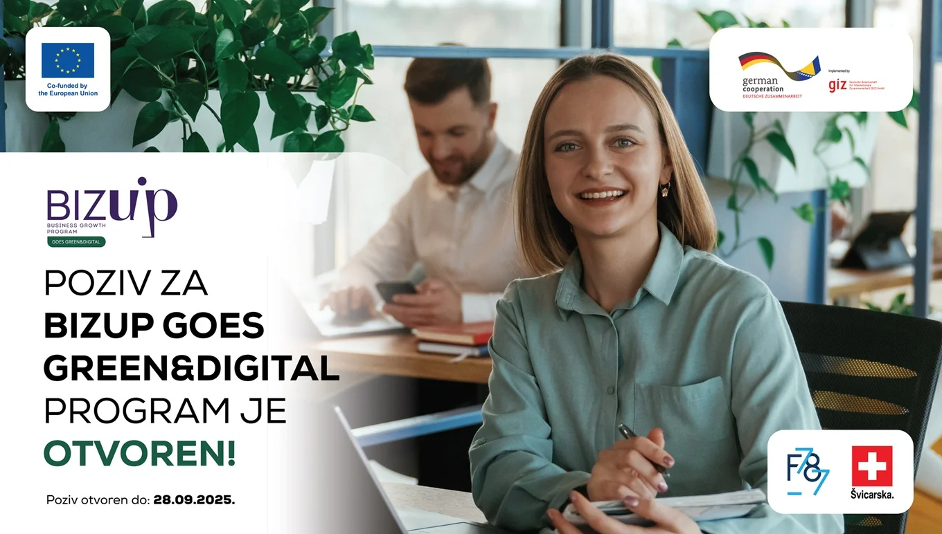 Vrijeme je za održivi rast: Otvorene su prijave za novi BizUP Goes - Green&Digital!