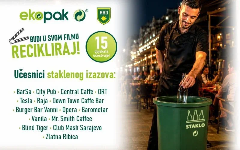 Festival filmova, ali i reciklaže: U izazov se uključilo 15 sarajevskih lokala