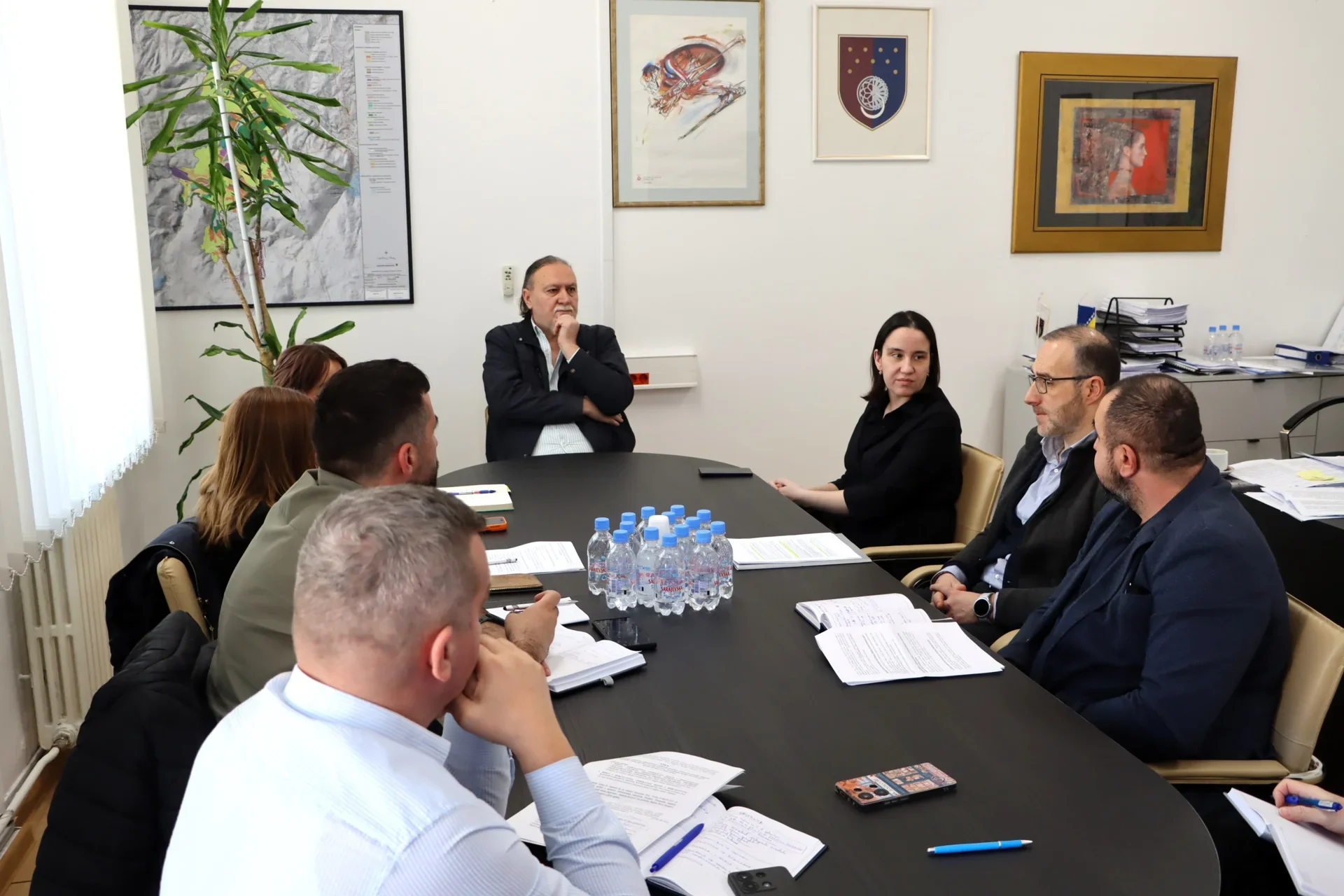 Unapređenje komunalne infrastrukture u Novom Sarajevu: Ministar Pandurević održao sastanak s načelnicom Karić i predstavnicima ViK-a 