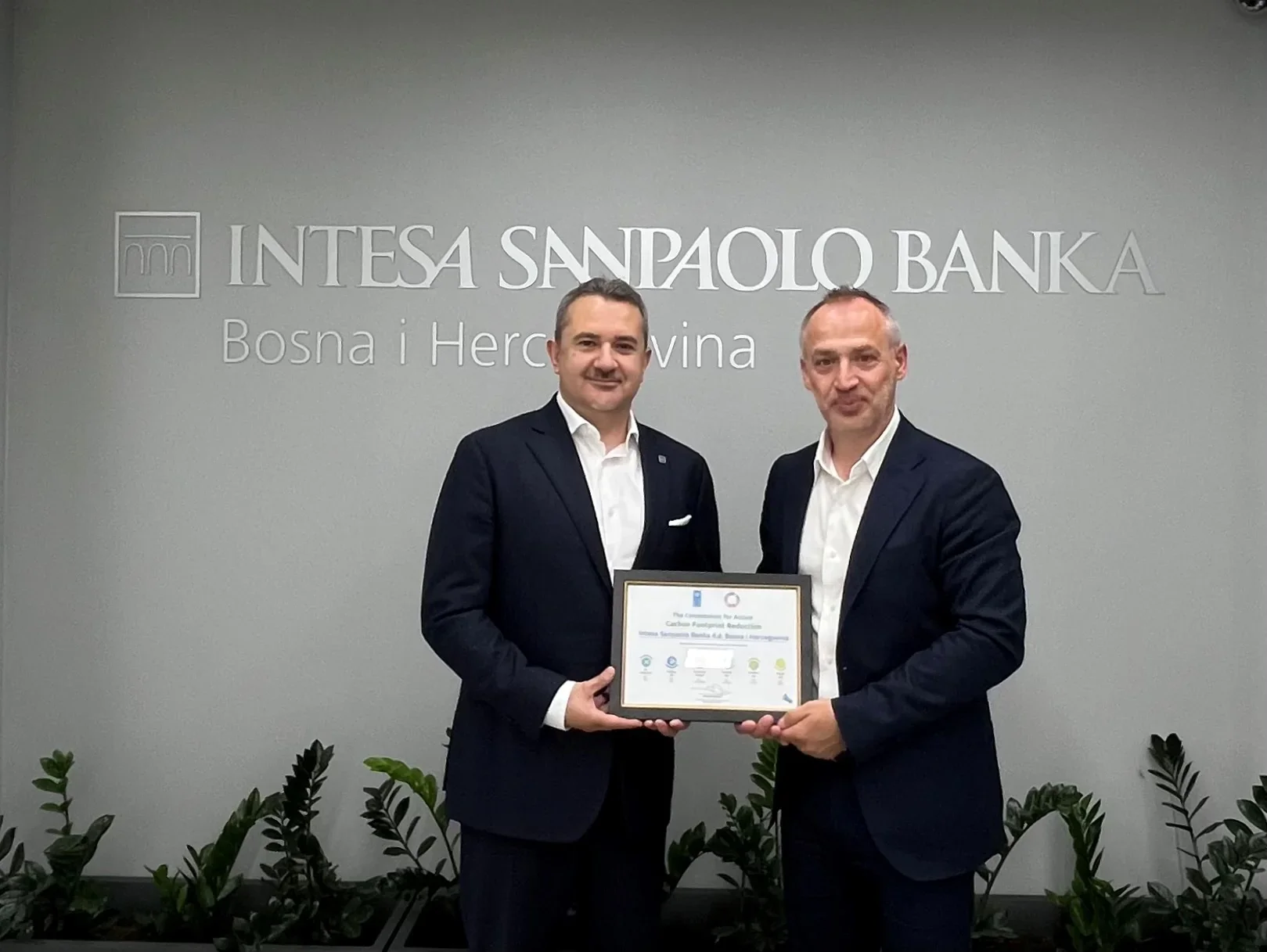 Intesa Sanpaolo Banka nastavlja graditi održivije poslovanje uz smanjenje CO₂ otiska