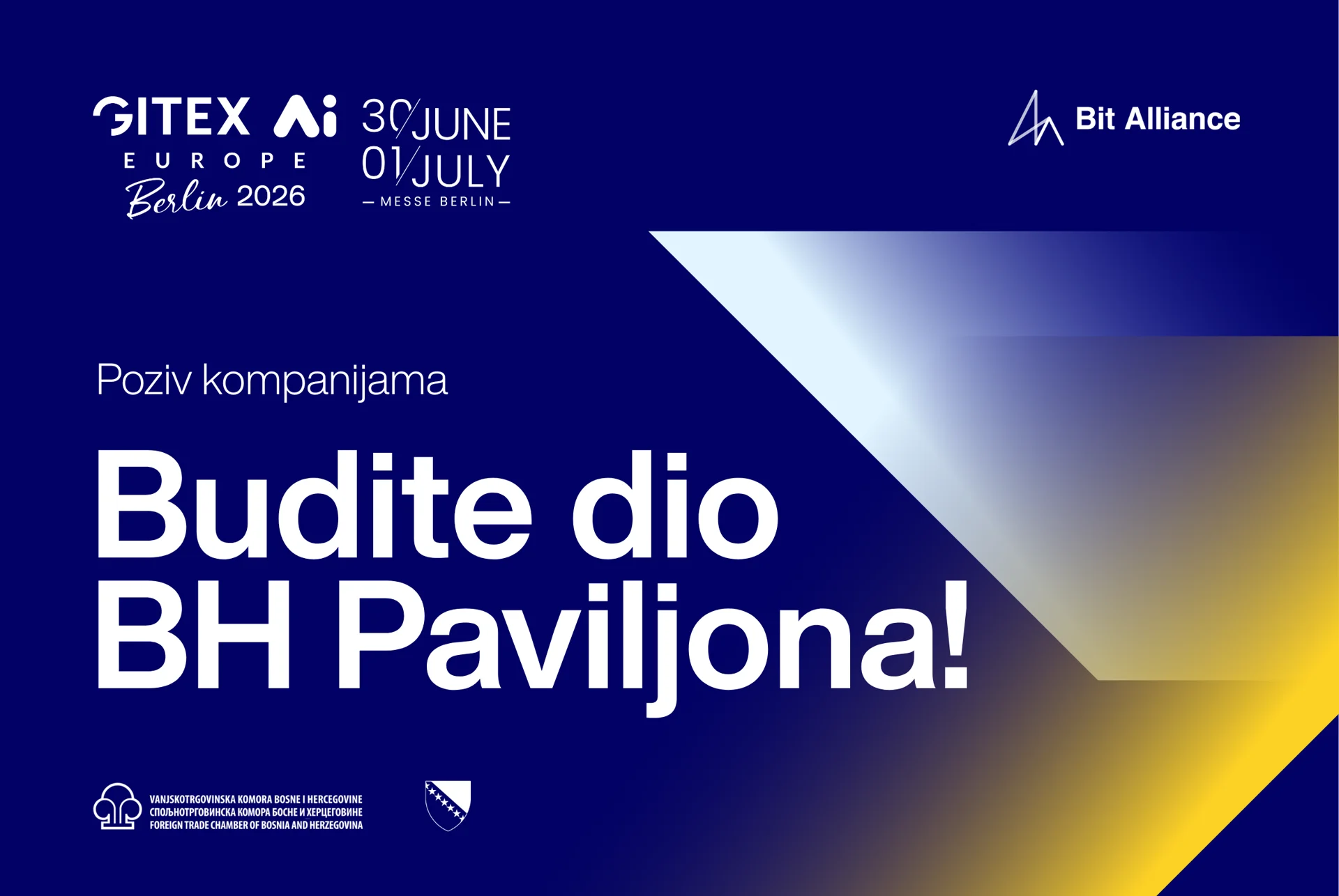 BH IT industrija na evropskoj tech mapi: Pridružite se BH paviljonu na GITEX Europe 2026