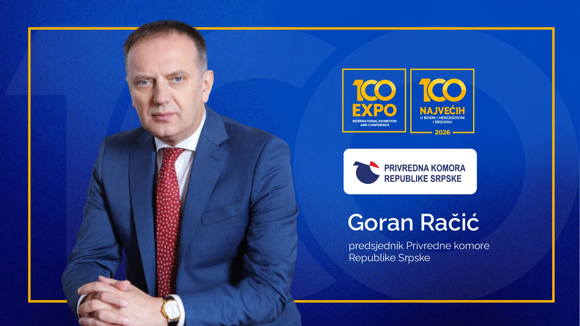 Goran Račić, Privredna komora Republike Srpske: Izvozom sirovine i poluproizvoda izvozimo i dio svoje razvojne šanse