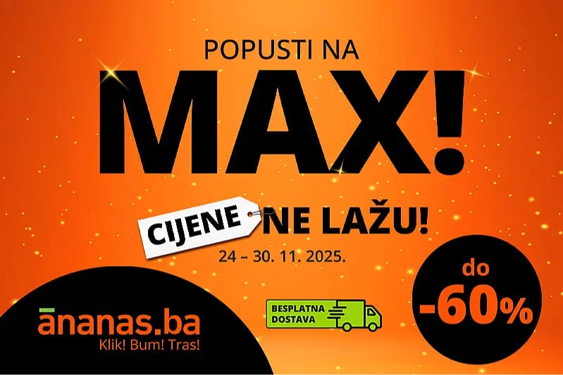 Završni talas sniženja: Ananas.ba donosi "popuste na MAX"
