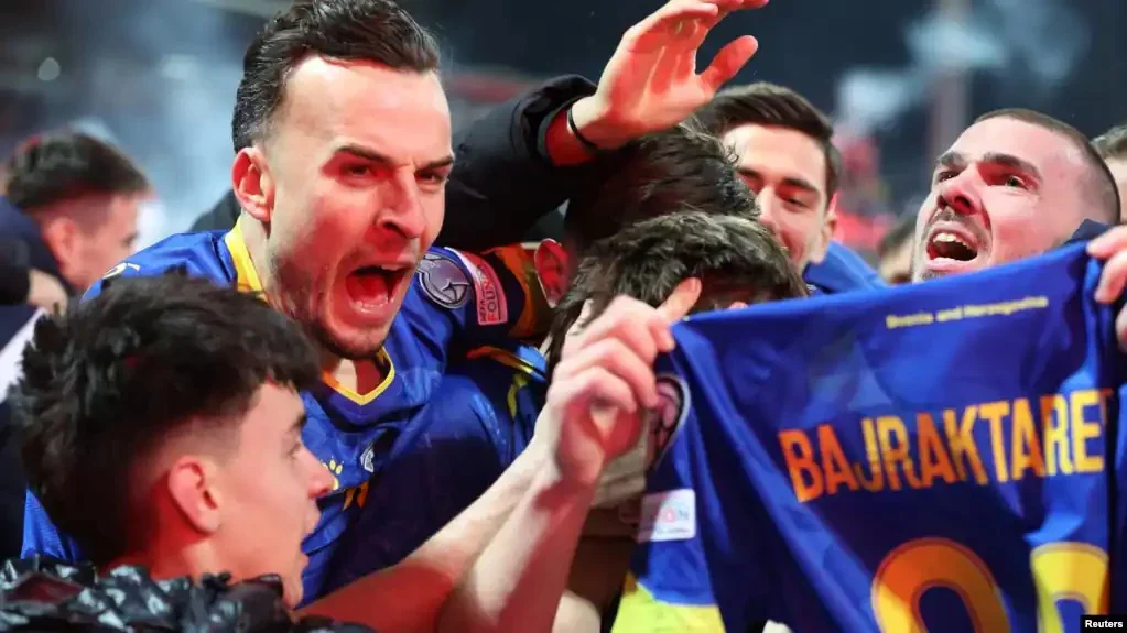 Slavlje nakon plasmana fudbalske reprezentacije BiH na Svjetsko prvenstvo