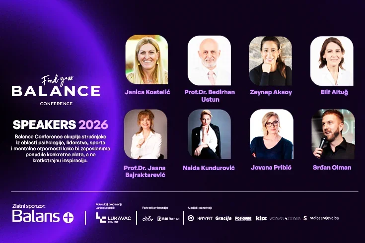 Svjetski stručnjaci iz oblasti motivacije i work-life balansa na Balance Conference 2026 – Get Motivated