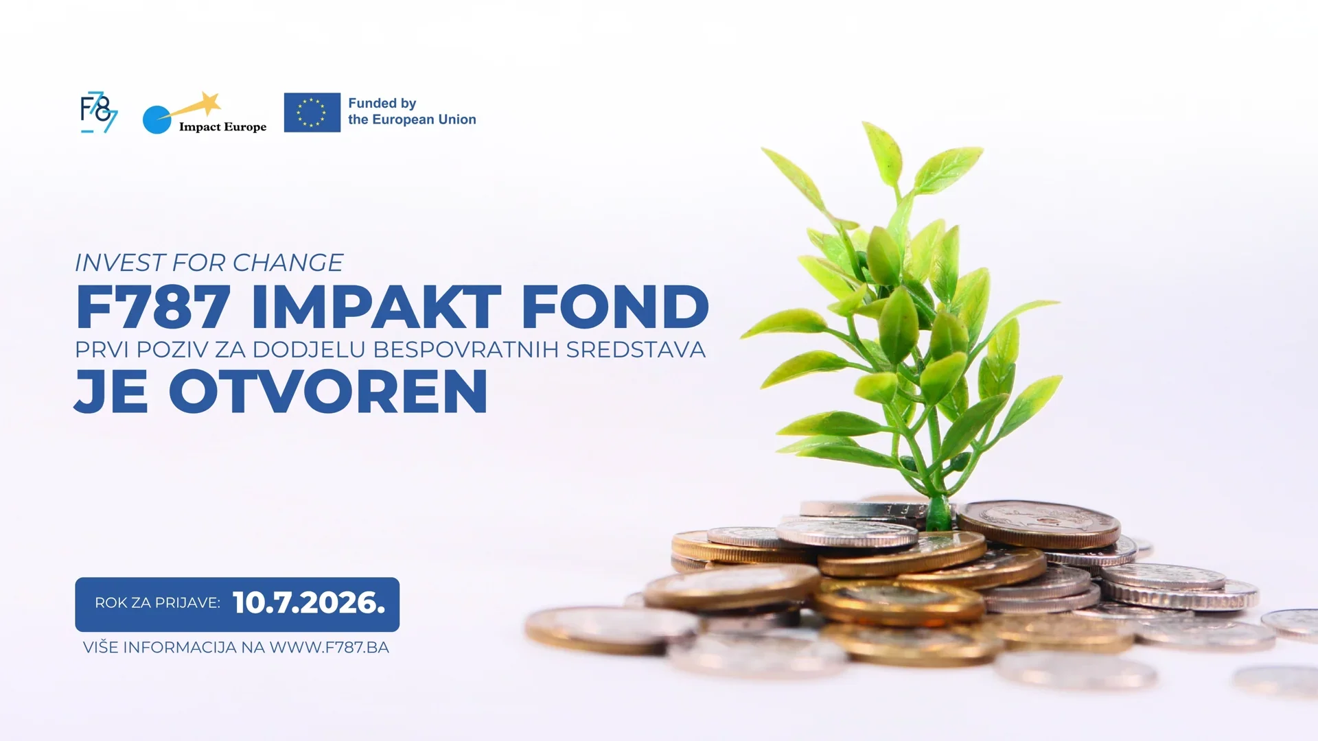 Fondacija 787 pokreće trogodišnji Impakt fond vrijedan 261.000 EUR: Otvorene prijave za prvi ciklus